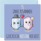 Stuff4 15. Hochzeitstag Karte Liebe - 15...