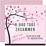 Stuff4 19. Hochzeitstag Karte Liebe -...